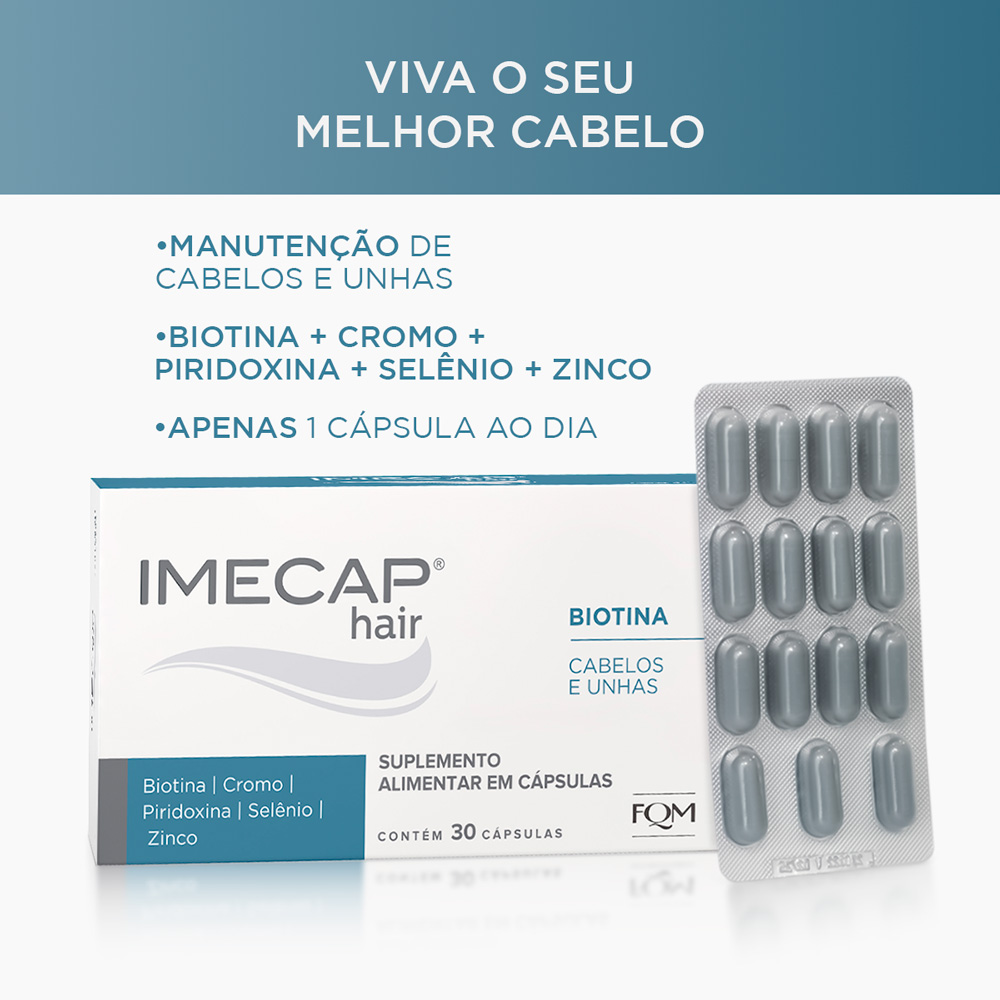 IMECAP HAIR - 30 C&Aacute;PSULA